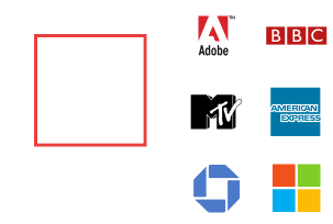 Forma cuadrada y rectangular del logotipo